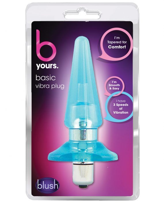 Blush Novelties B Yours Basic Vibro Plug - Blue 735380105020