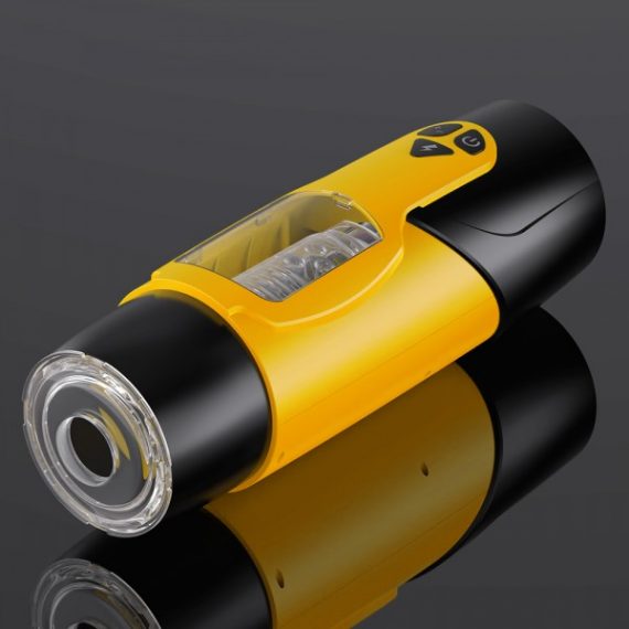 Ultra-realistic Automatic Multifunctional Masturbator - Yellow bigshocked Z0040Y