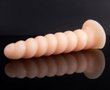 Conch Design Suction Cup Anal Dildo - Nude bigshocked F028NU