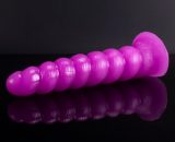 Conch Design Suction Cup Anal Dildo - Purple bigshocked F028PU