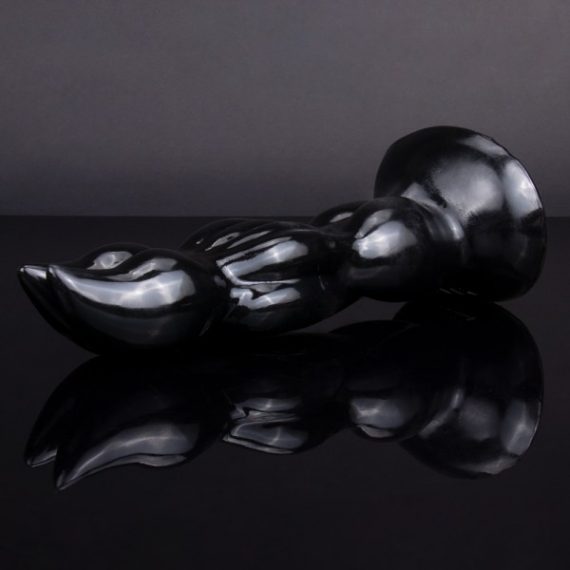 Crab Claws Design Suction Cup Anal Dildo - Black bigshocked F043BK