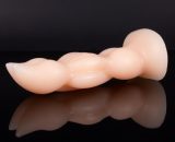 Crab Claws Design Suction Cup Anal Dildo - Nude bigshocked F043NU