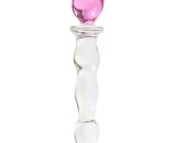 Crystal Heart Wavy Glass Dildo 8 Inch Lovemesex asv-Cat