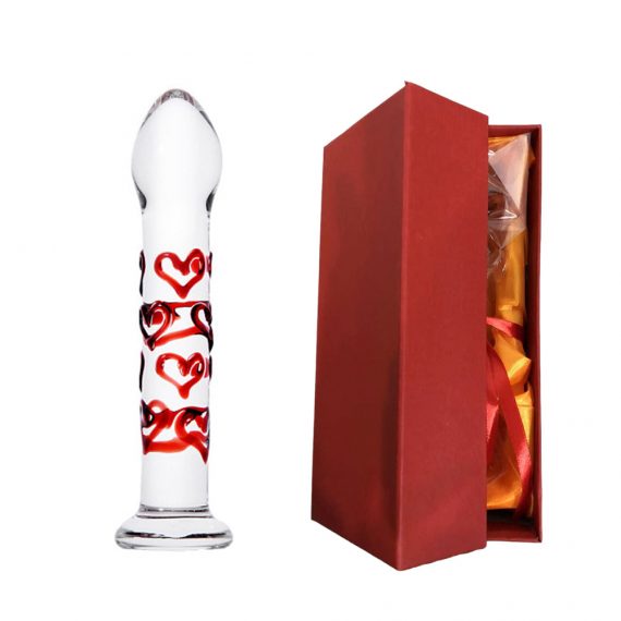 Bump Love Glass Dildo In Red SexToySupply.com BL012
