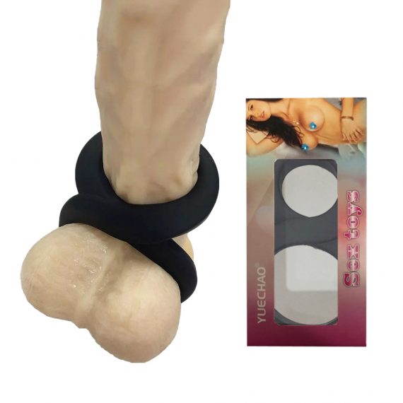 Silicone Delay Dual Cock Ring SexToySupply.com GJYS01