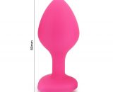 Silicone Posterior Heart-shaped Anal Plugs Lovemesex eb-Pink-M