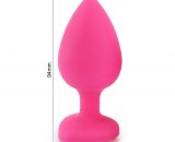 Silicone Posterior Heart-shaped Anal Plugs Lovemesex eb-Pink-L