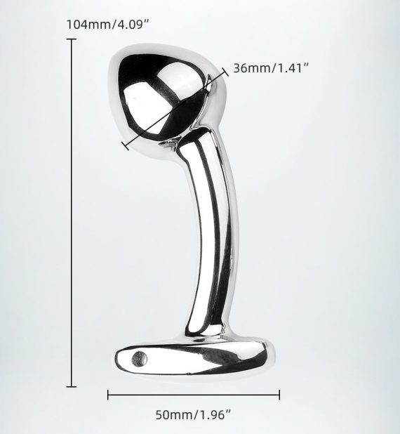 Aluminum Curved P-point Anal Plug Curved Massage Stick Lovemesex bd-L
