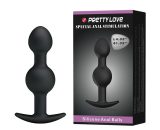 Heavy Balls Silicone Butt Plug In Black SexToySupply.com BL337