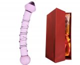 Double Trouble Glass Dildo In Pink SexToySupply.com BL06