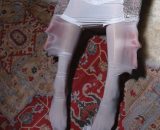 Plus Size - Lace Stockings Pantyhose Lovemesex bg-White-Normal- L-2025